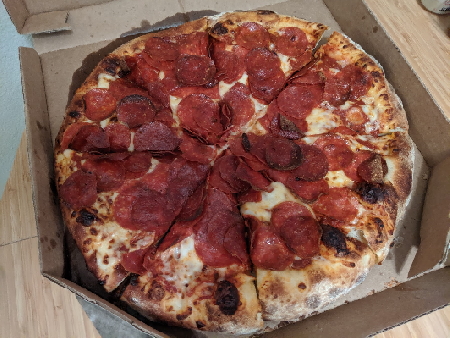 Photo of a Dominos pizza